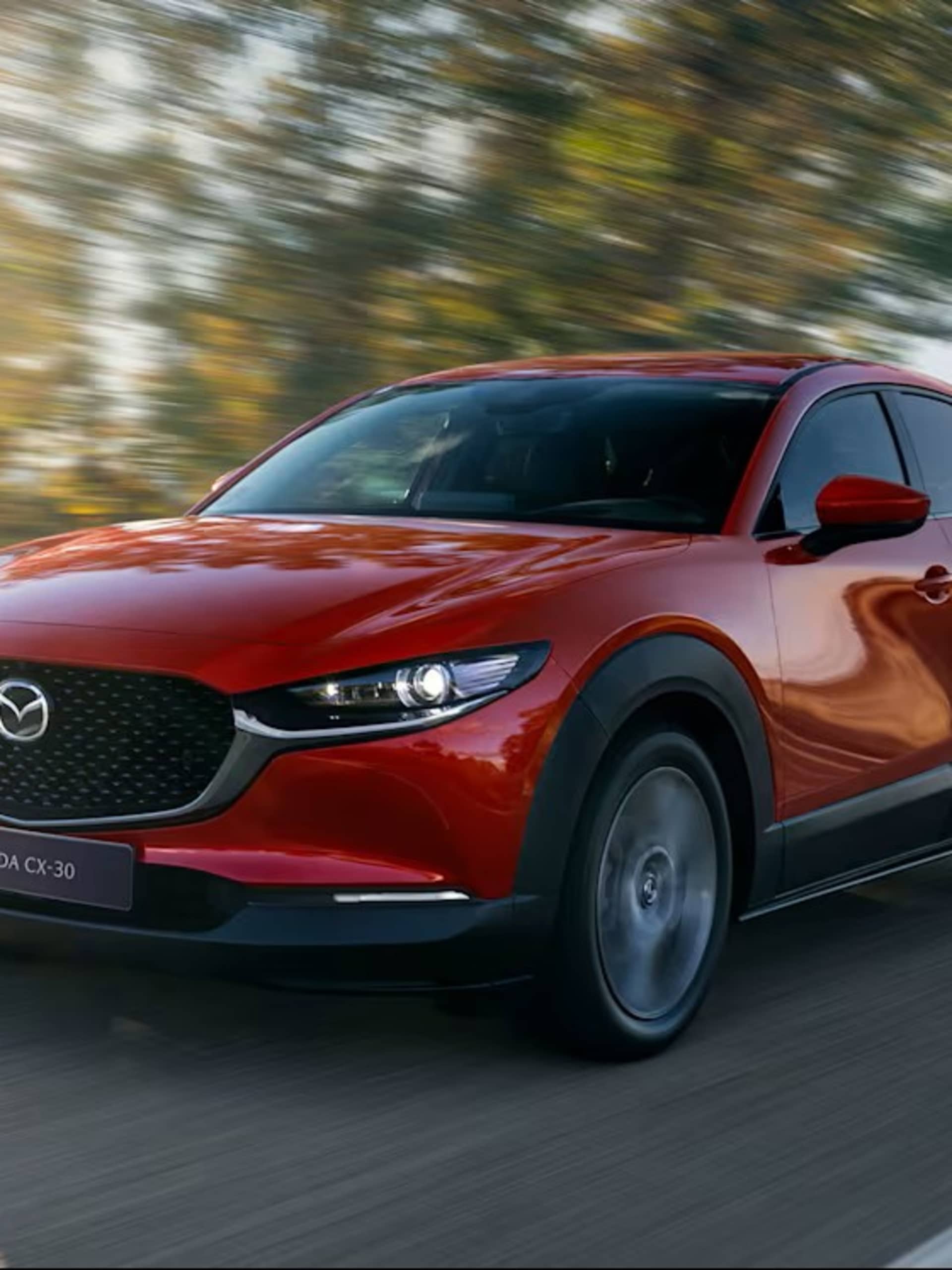 Mazda CX-30 Prime Line Driving down the country road