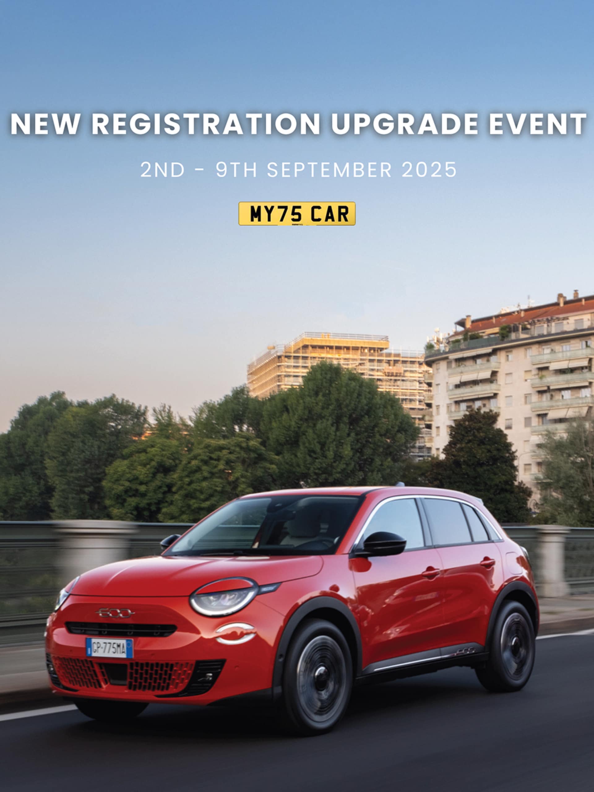 New 75-plate Upgrade Event
