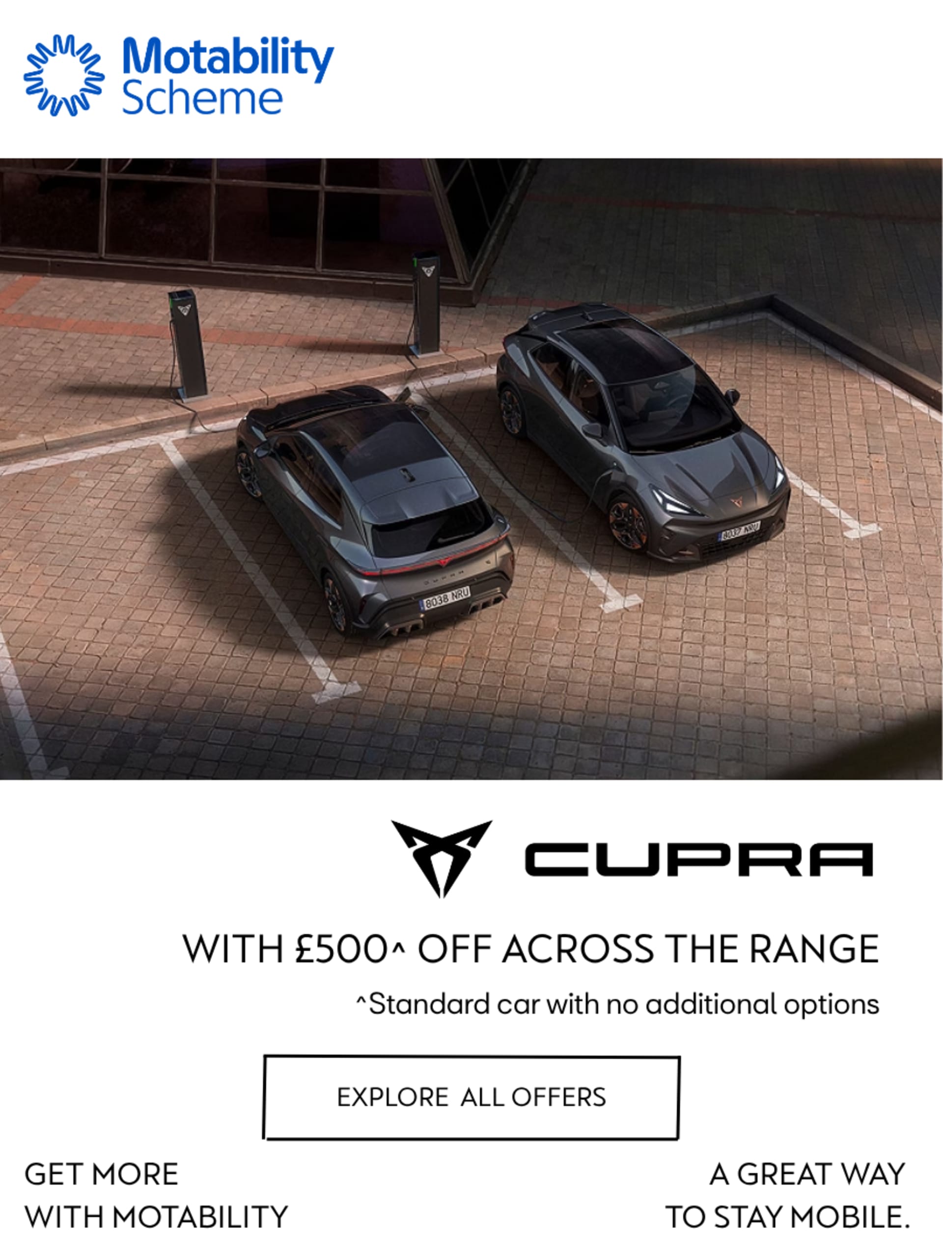 CUPRA Motability Offer Banner