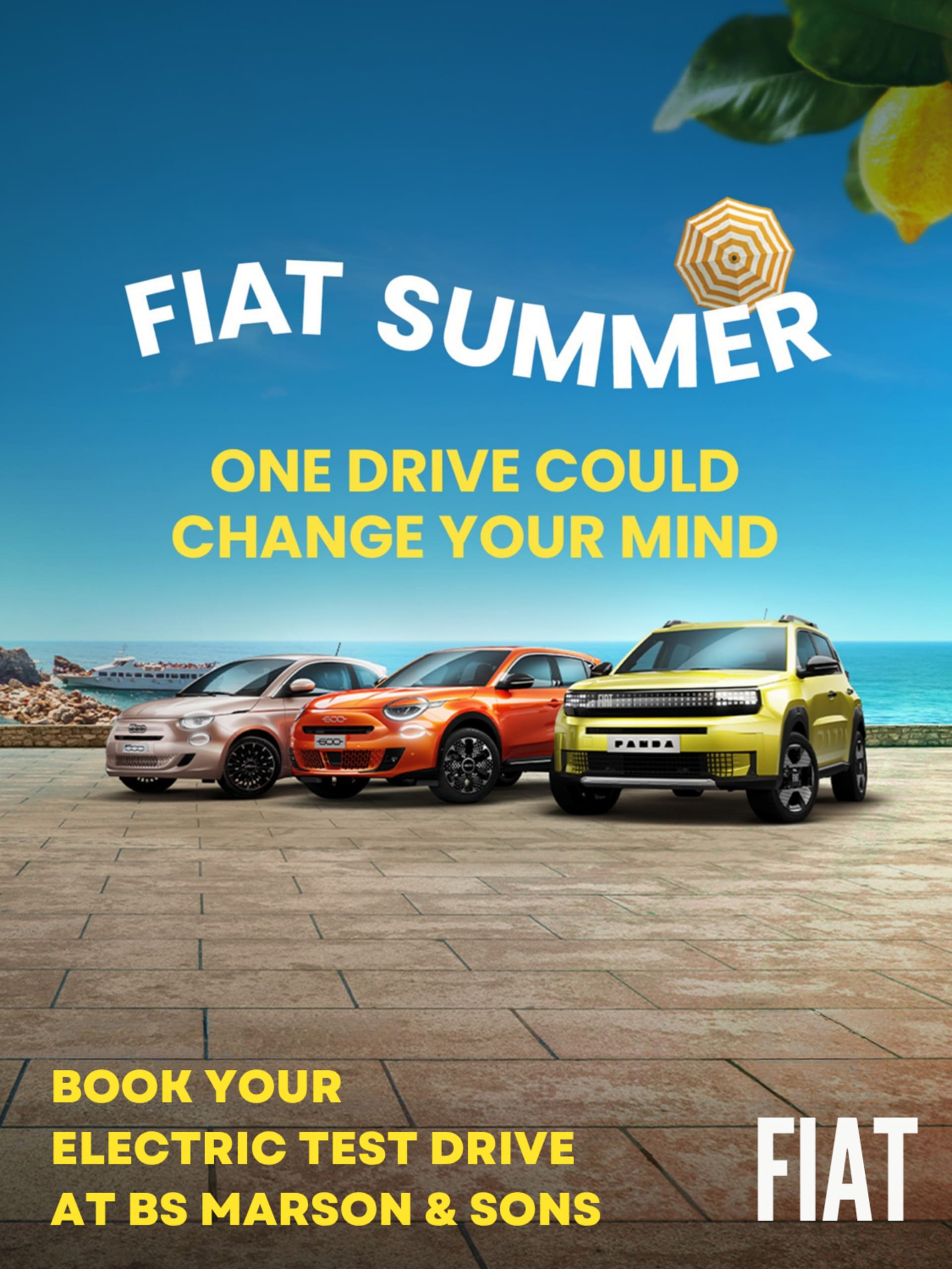 Fiat Summer Electric Car Test Drive