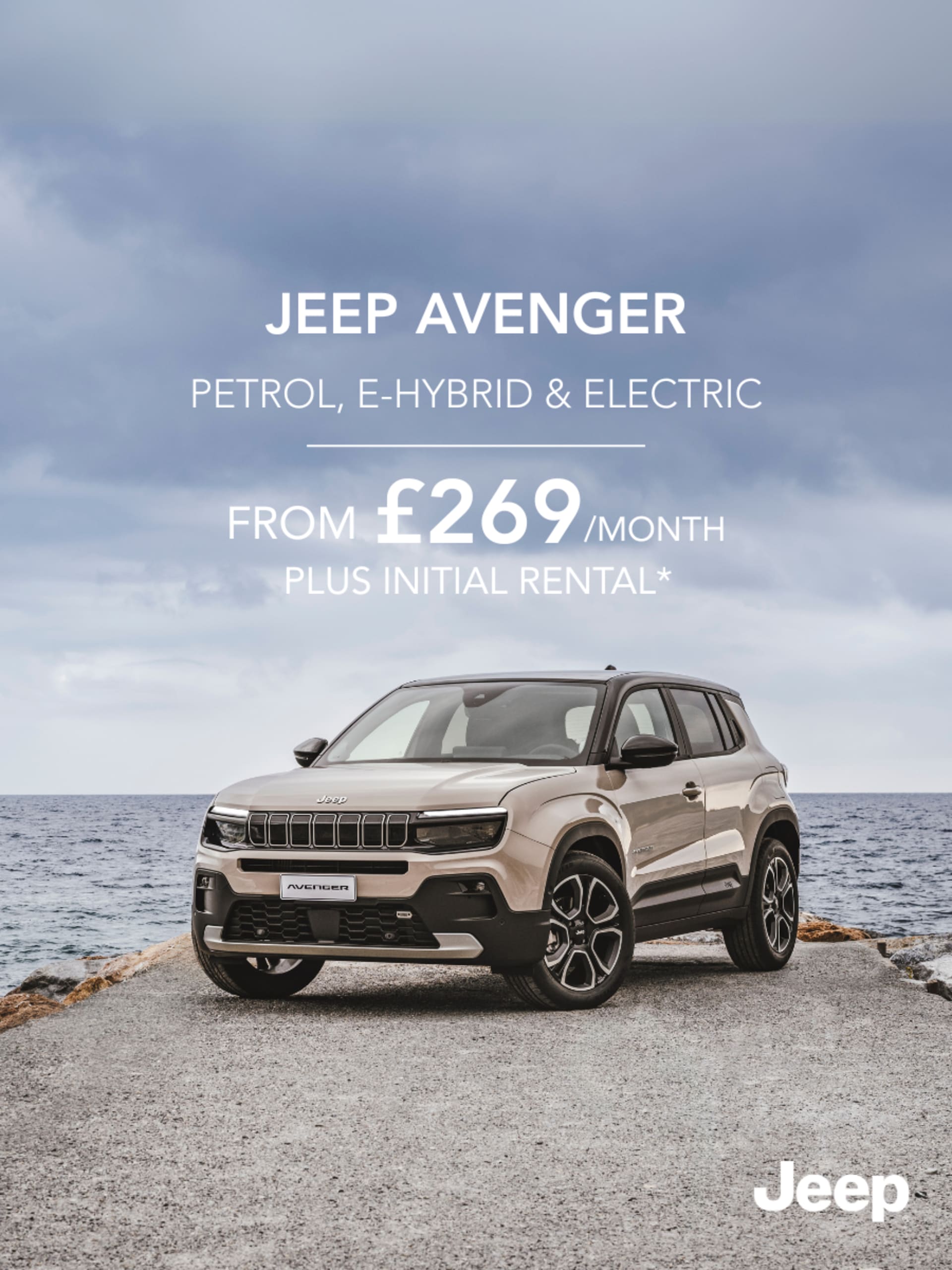 Jeep Avenger PCH offer from £269 per month