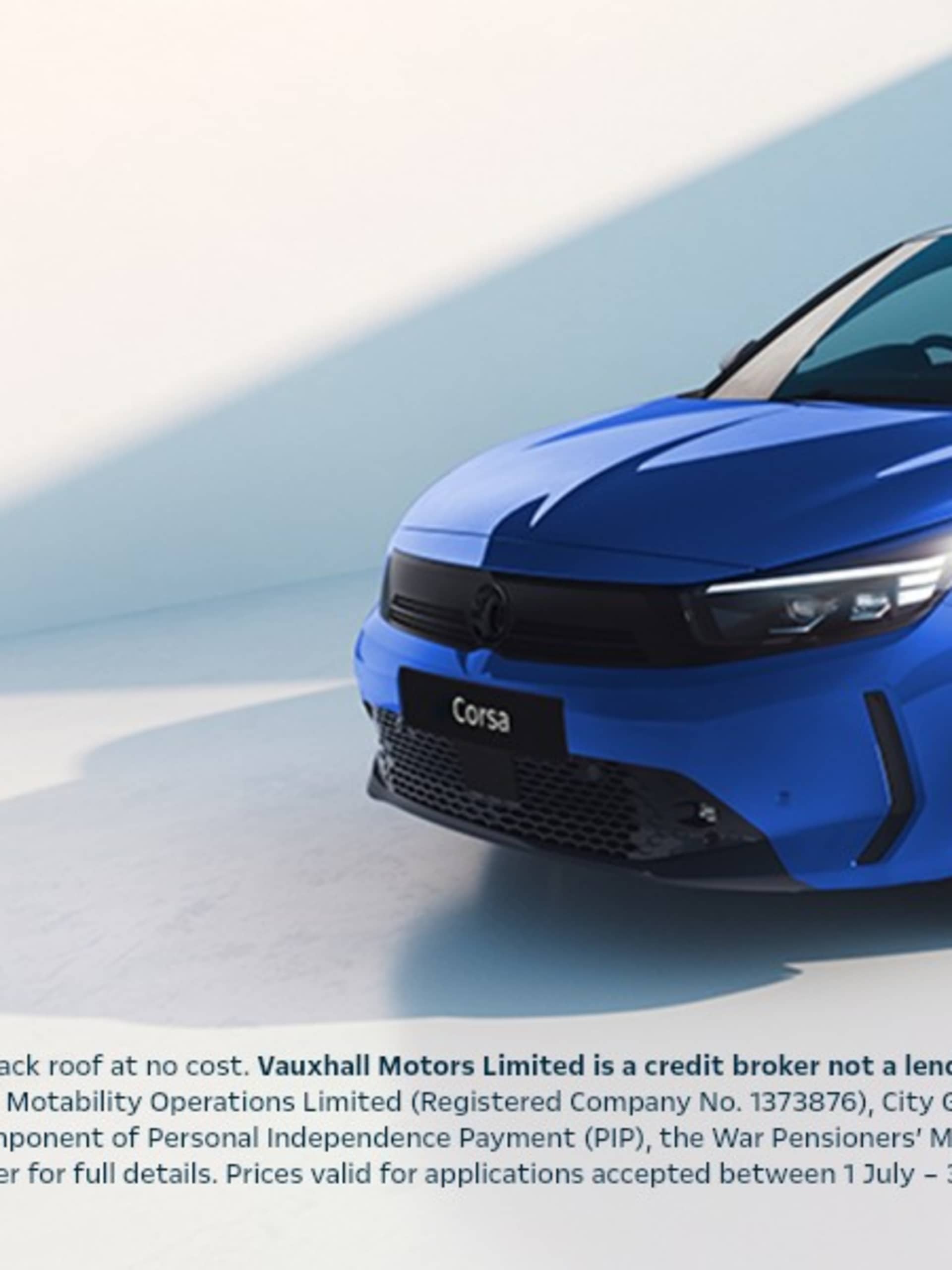 Vauxhall Corsa Motability Offer