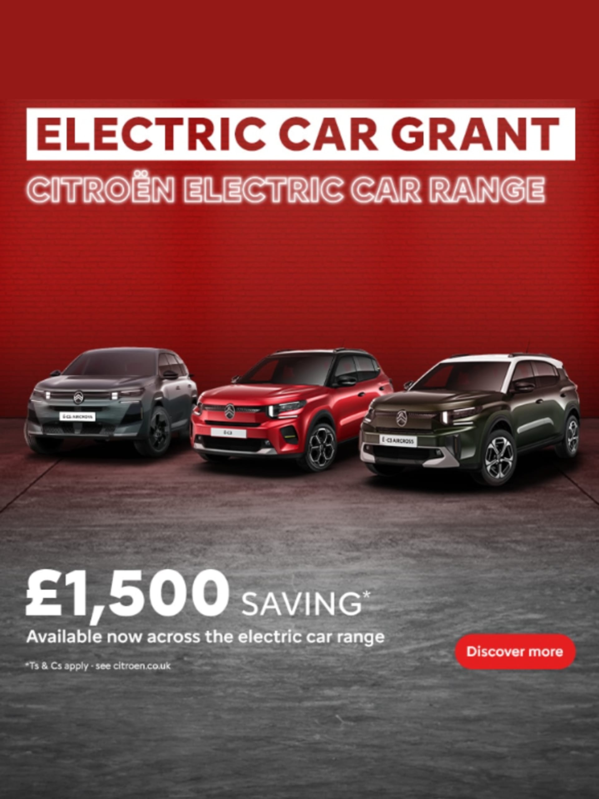 Citroen EV Grant - £1,500 Saving
