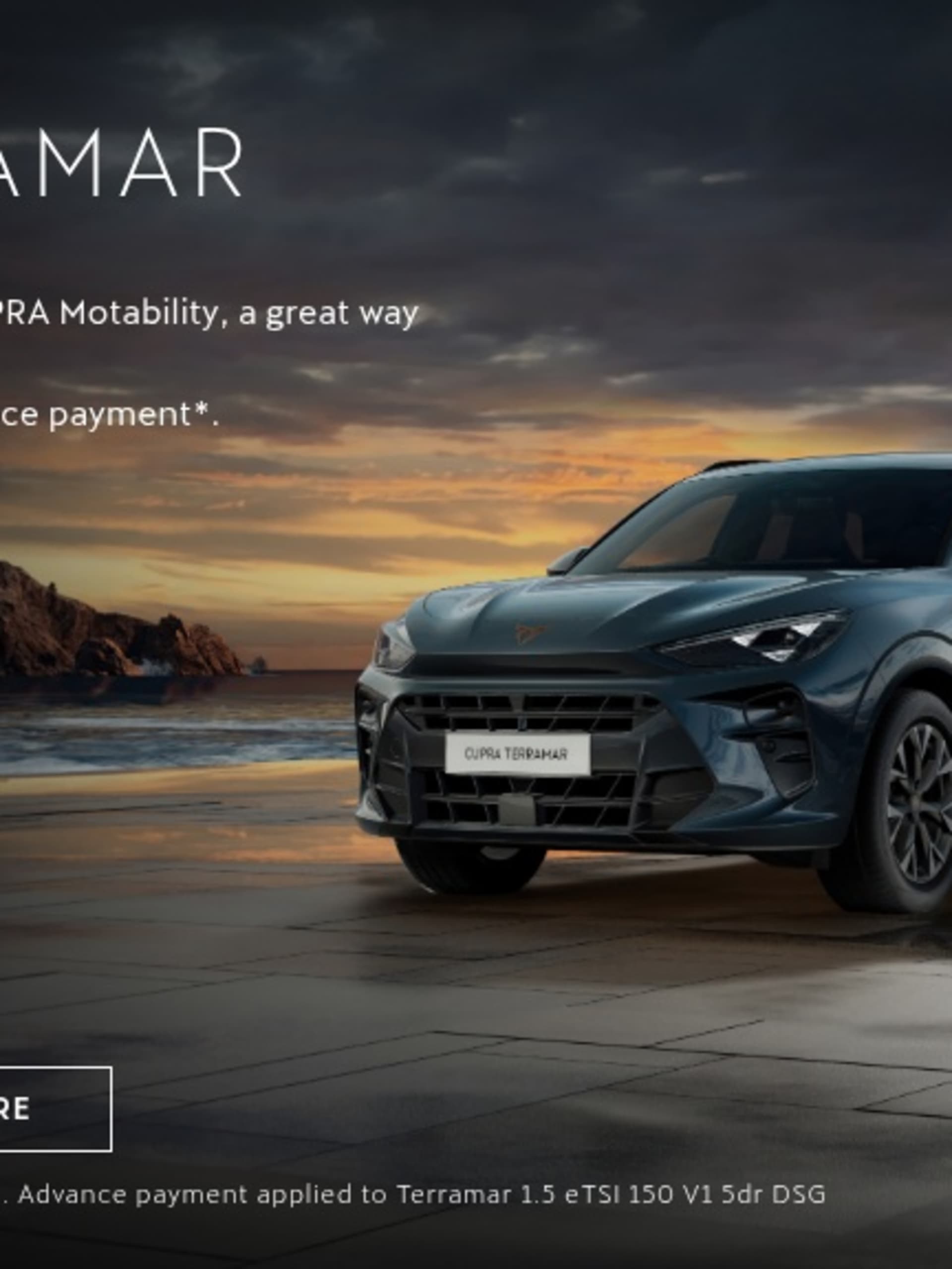 CUPRA TERRAMAR MOTABILITY OFFER