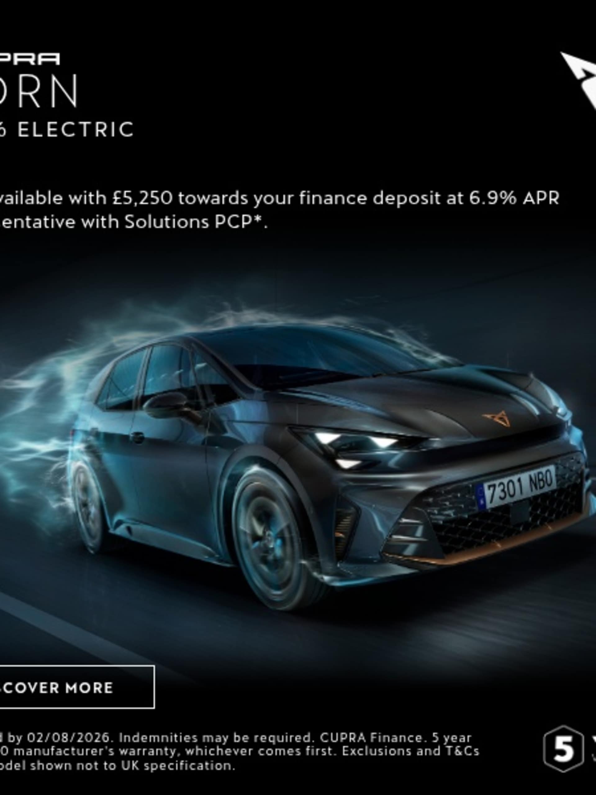 Cupra Formentor Q3 26 Offer 