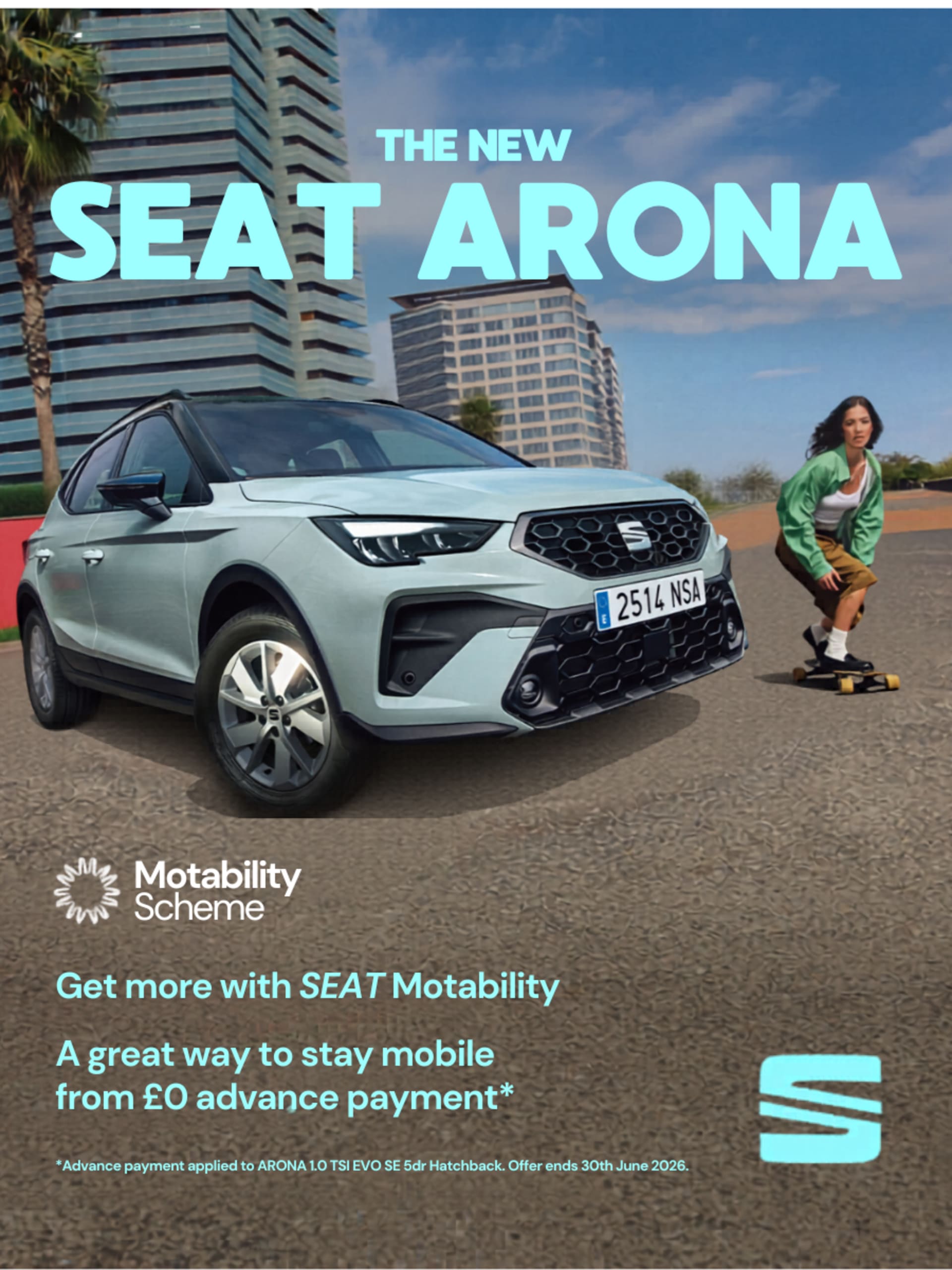 SEAT Arona Motability Offer
