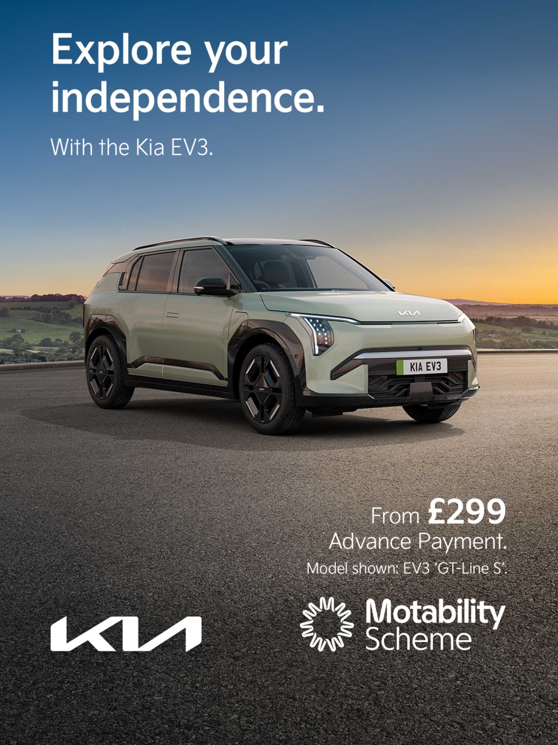 Kia EV3 Motability Offer