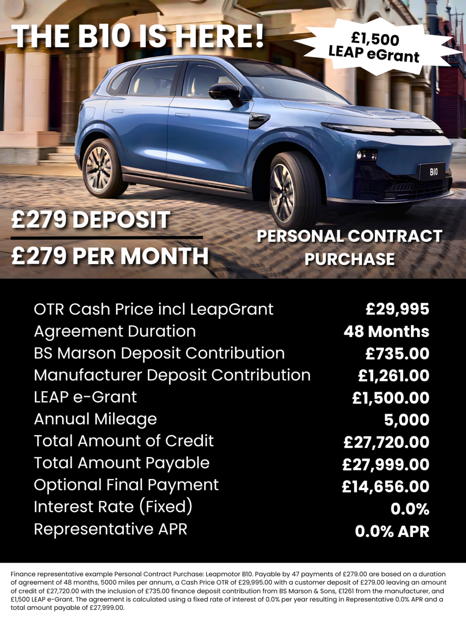 2026 Q1 Leapmotor B10 PCP Offer