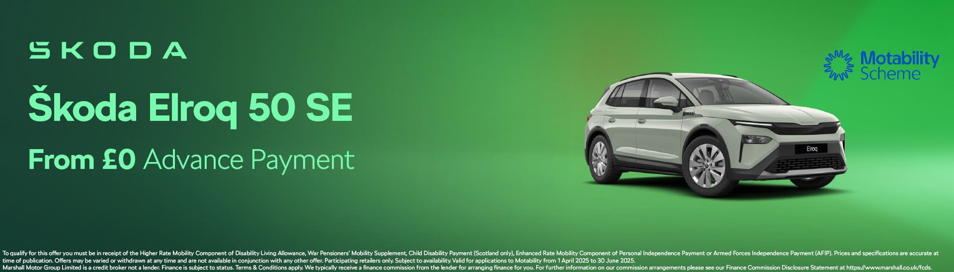 Škoda Motability Scheme Offers