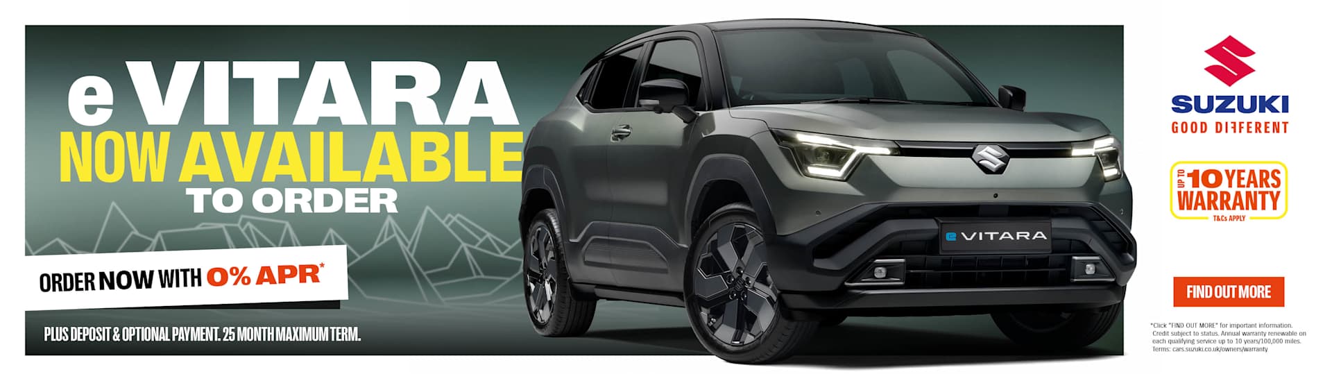 Suzuki e Vitara Now Available To Order Banner