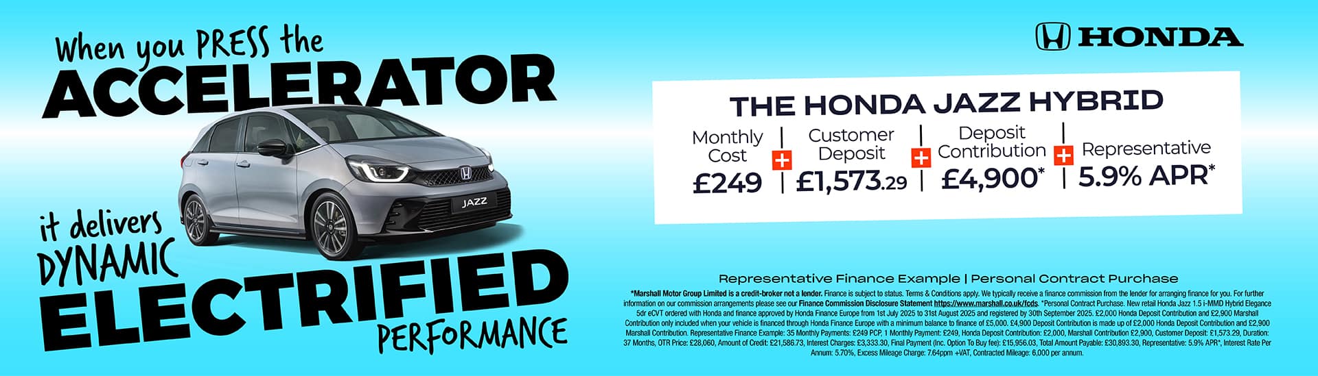 HONDA JAZZ PERSONAL CONTRACT PURCHASE OFFER