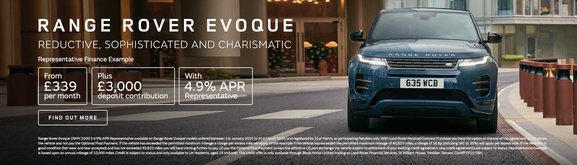 RANGE ROVER EVOQUE OFFER