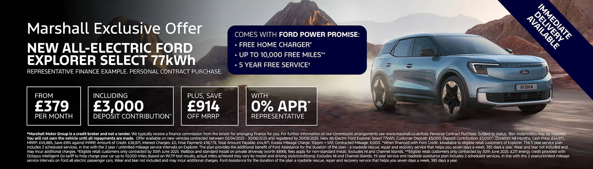 New All-Electric Ford Explorer Personal Contract Purchase Exclusive Offer