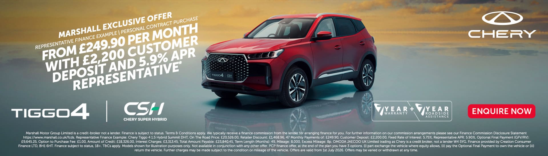 CHERY TIGGO 4 SUMMIT PERSONAL CONTRACT PURCHASE OFFER