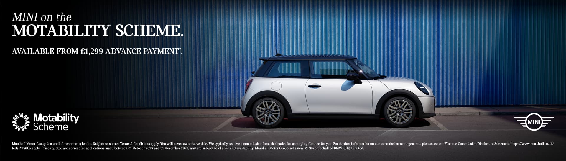 MINI ON THE MOTABILITY SCHEME.