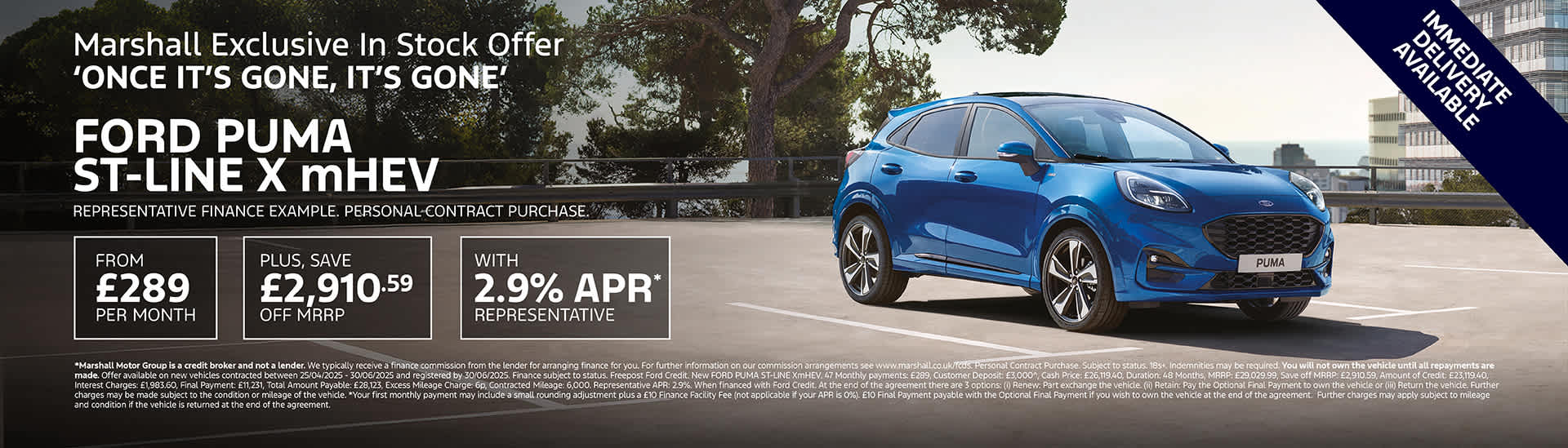 FORD PUMA ST-LINE EXCLUSIVE FORD OPTIONS (PERSONAL CONTRACT PURCHASE) OFFER