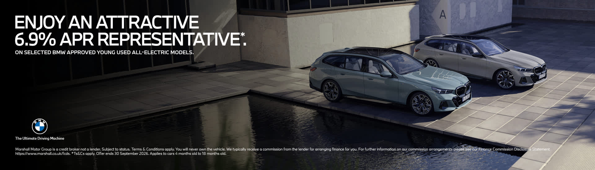 On selected BMW Approved Young Used all-electric models.