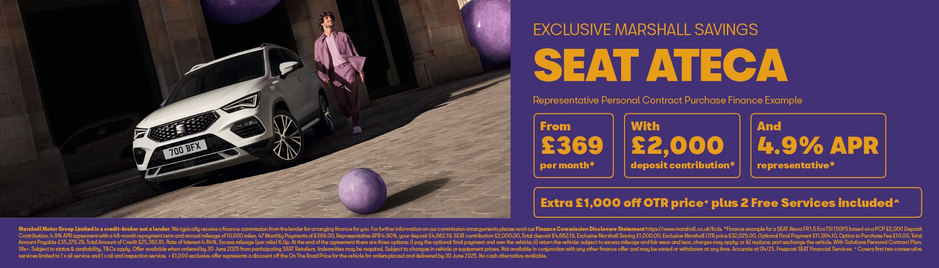 SEAT Ateca Personal Contract Purchase Offer