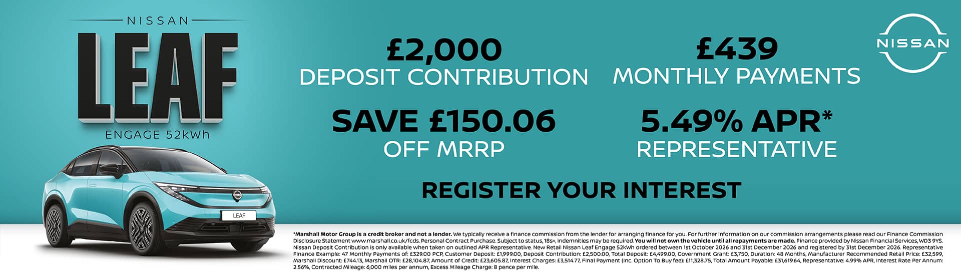 Nissan Leaf Personal Contract Purchase Offer