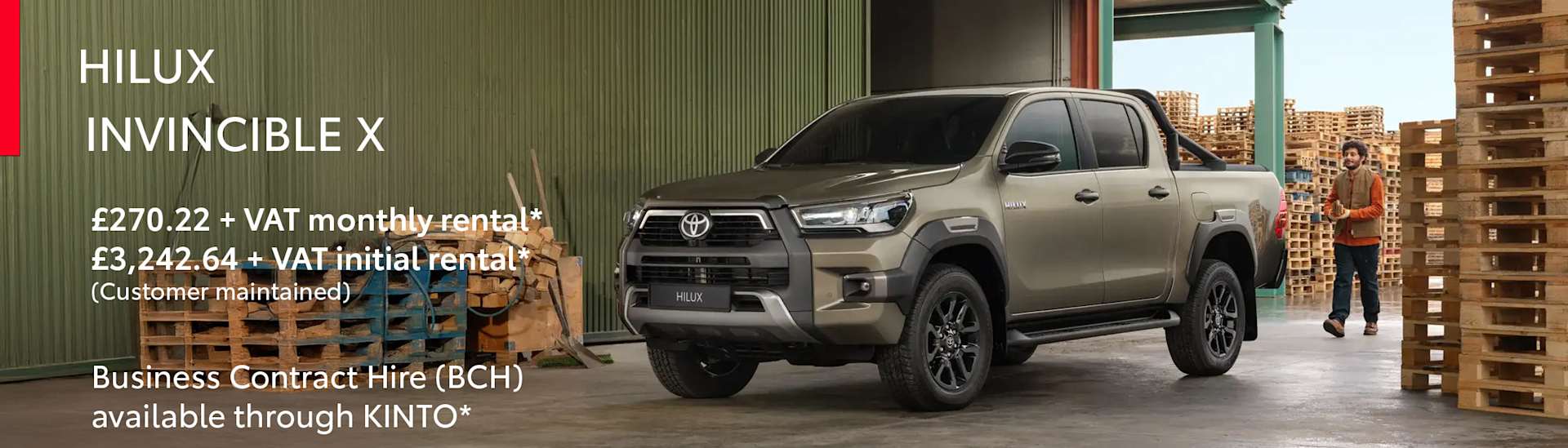 Toyota Hilux Invincible X Auto - Business Contract Hire Offer