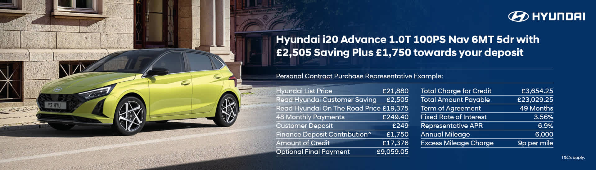 Hyundai i20 advance 1.0T