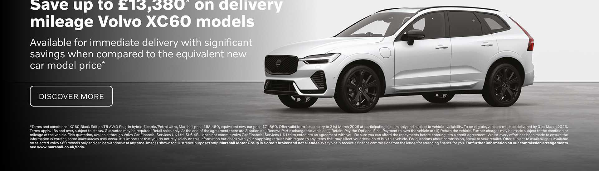 Volvo XC60 Delivery Milage Exclusive Offer