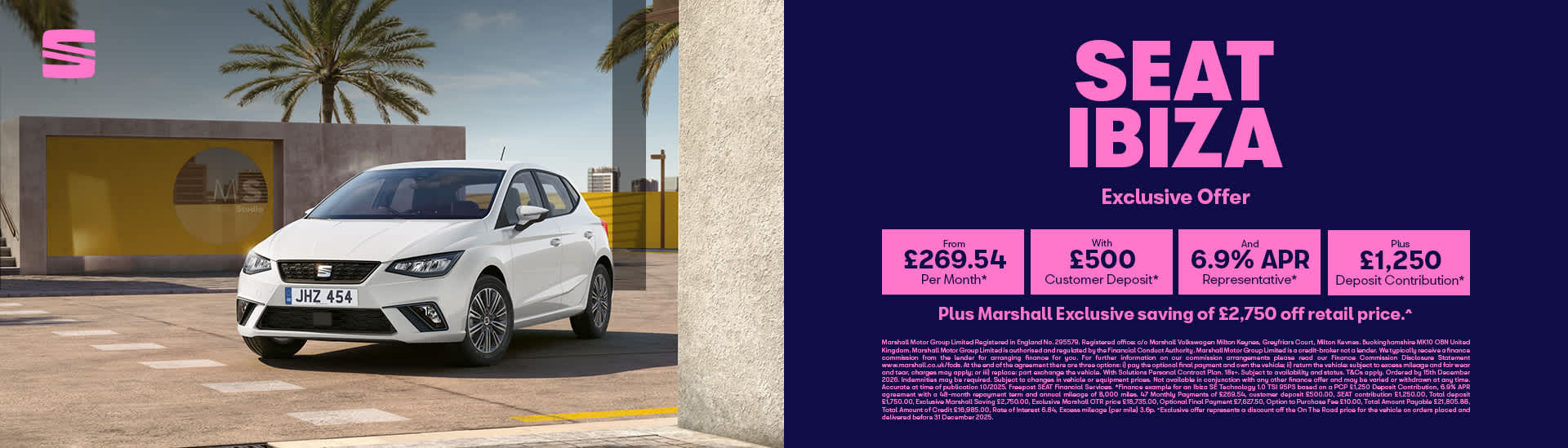SEAT Ibiza Personal Contract Purchase Offer
