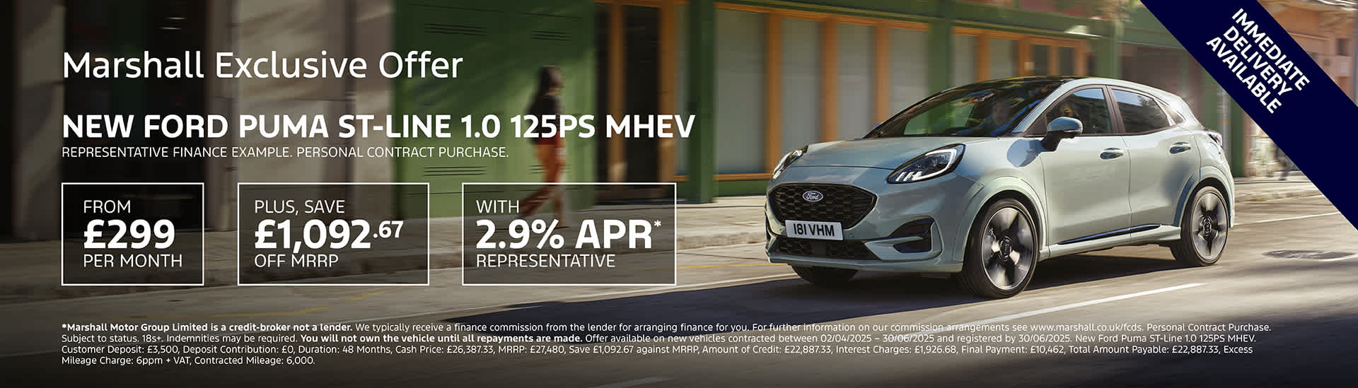 New Ford Puma Personal Contract Purchase Exclusive Offer