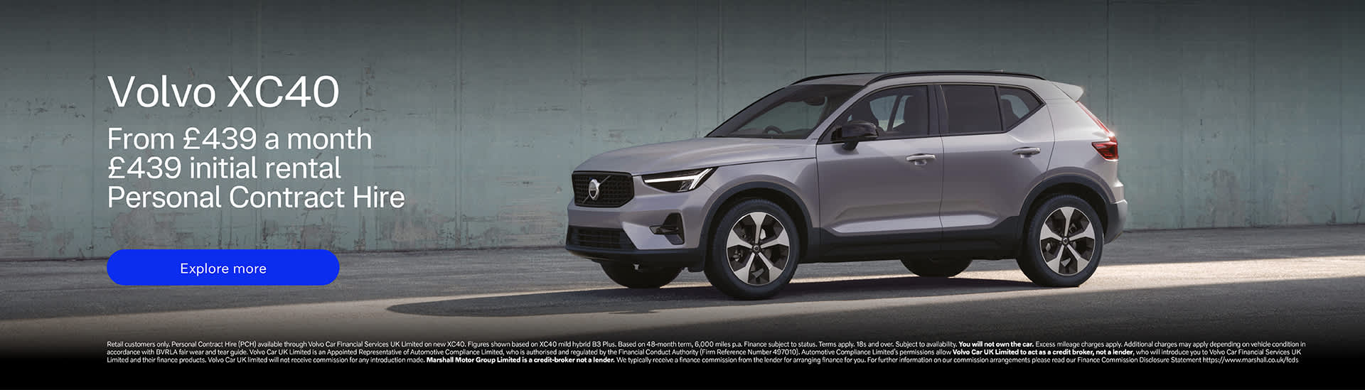 Volvo XC40 Personal Contract Hire Offer