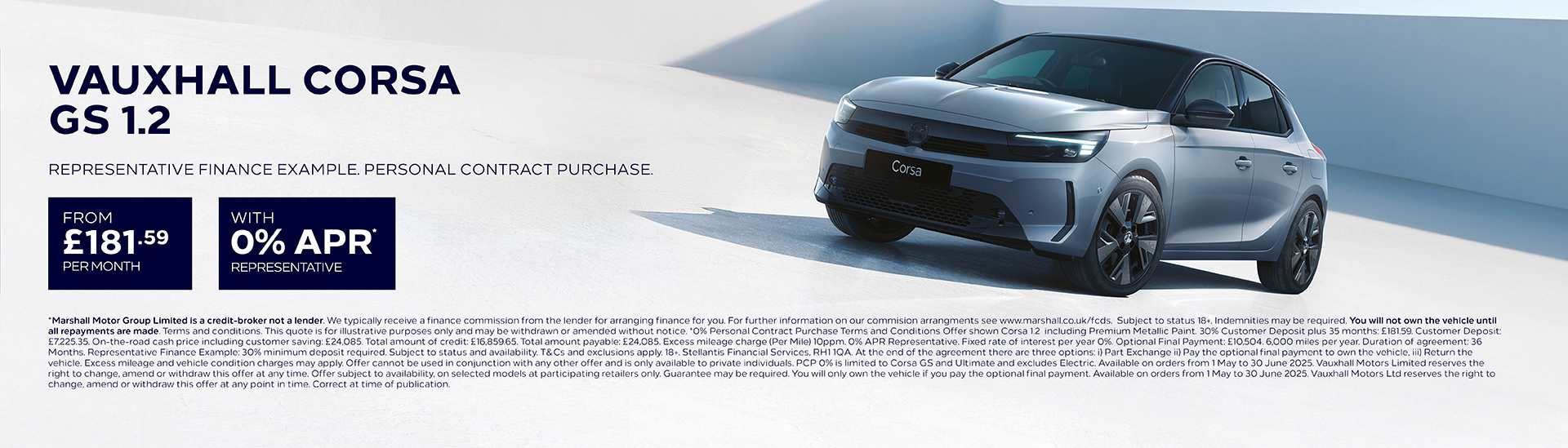 Vauxhall Corsa GS 1.2 Turbo Personal Contract Purchase Offer