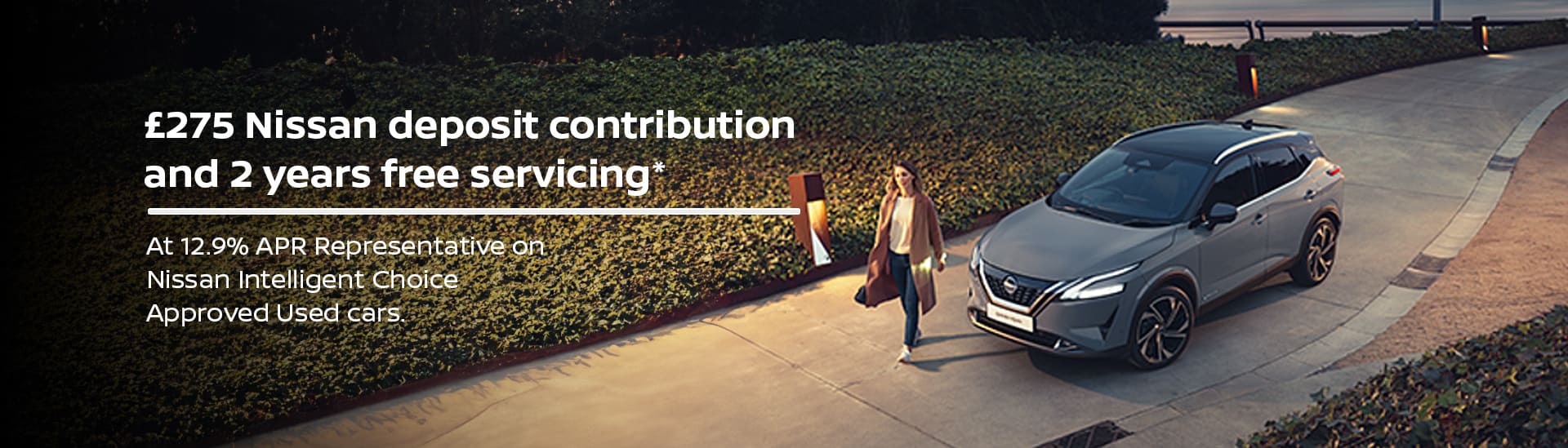 £275 Nissan deposit contribution and 2 years free servicing*