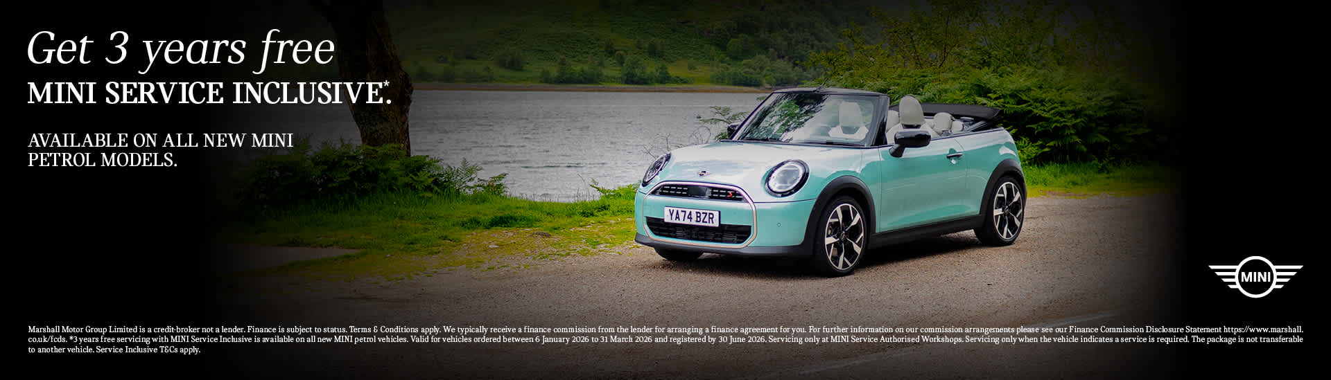 GET 3 YEARS FREE MINI SERVICE INCLUSIVE.