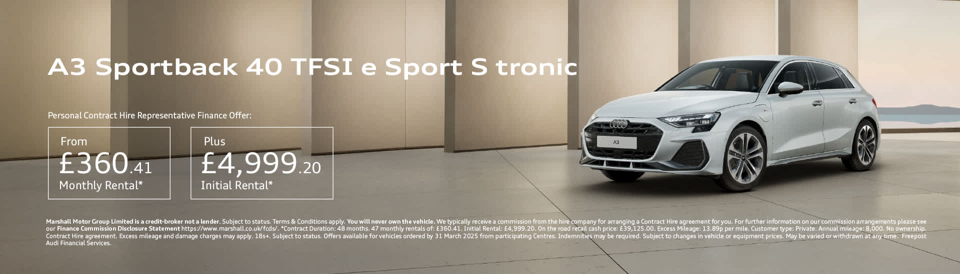 Audi A3 Sportback TFSI e Sport