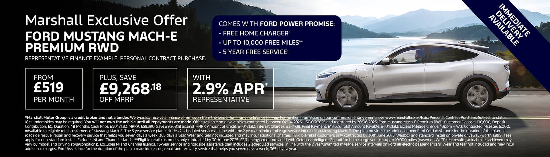 Ford Mustang Mach-E Personal Contract Purchase Exclusive Offer