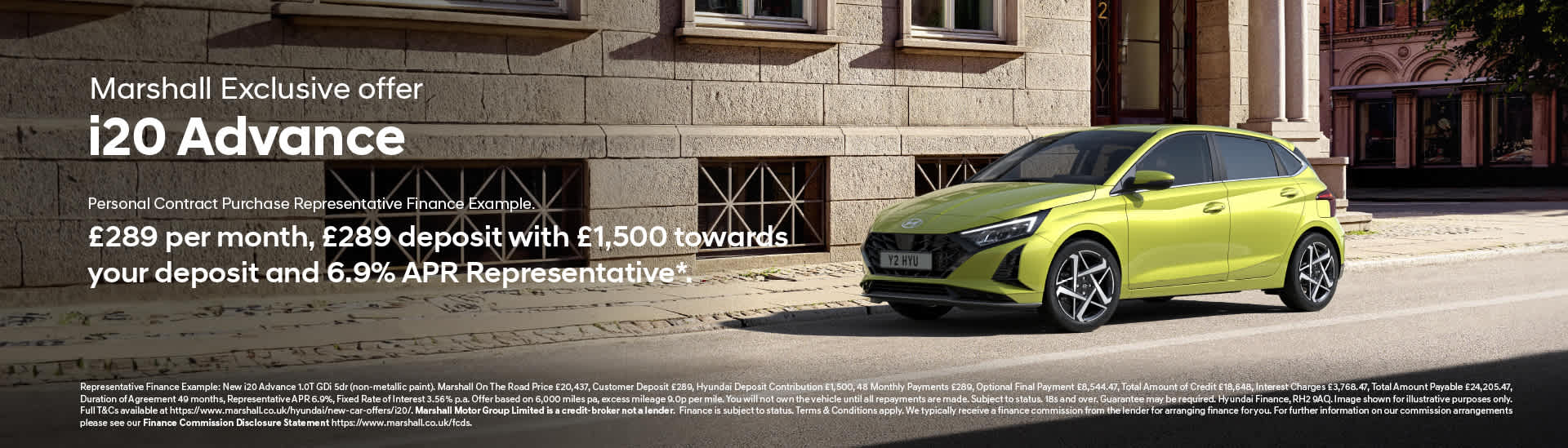 Hyundai i20 Personal Contract Purchase Offer
