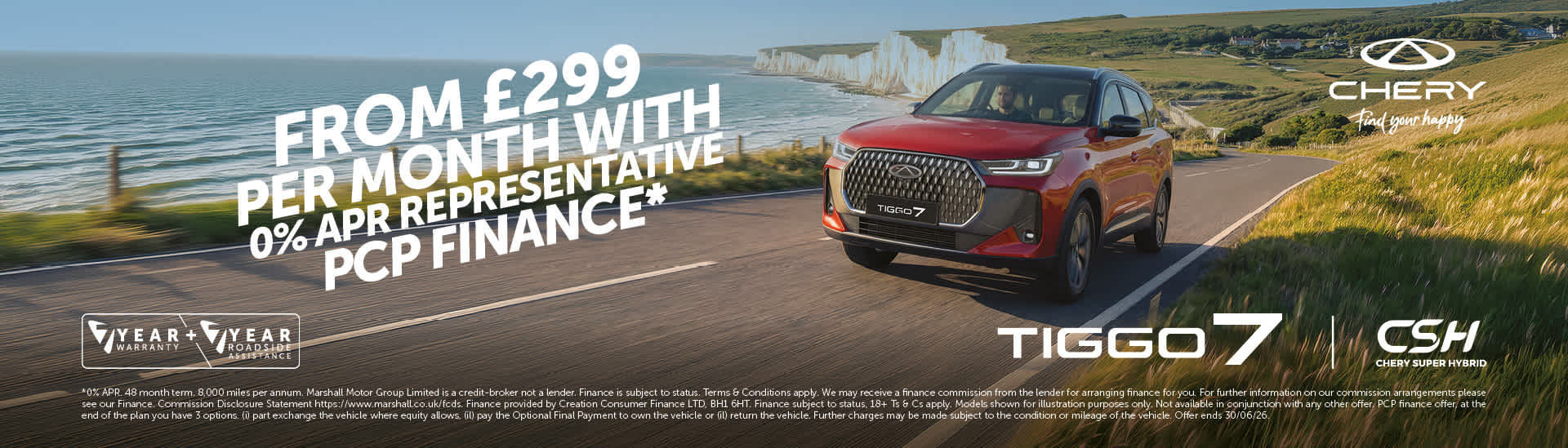 CHERY TIGGO 7 ASPIRE CSH (PHEV) PERSONAL CONTRACT PURCHASE OFFER