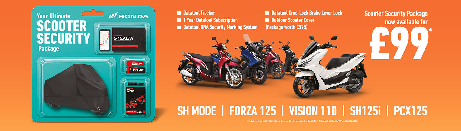 Honda Bikes Scooter Security Package
