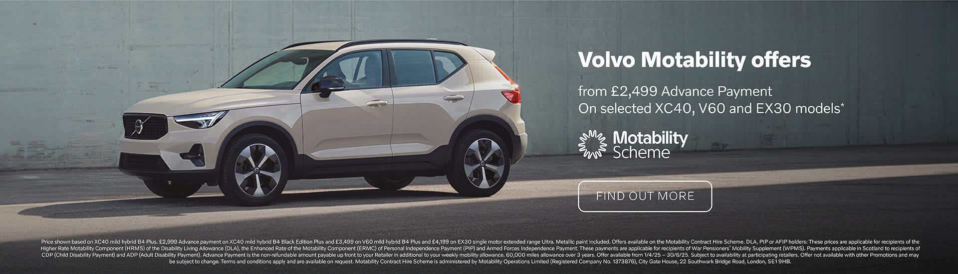 Volvo Motability Scheme Offers