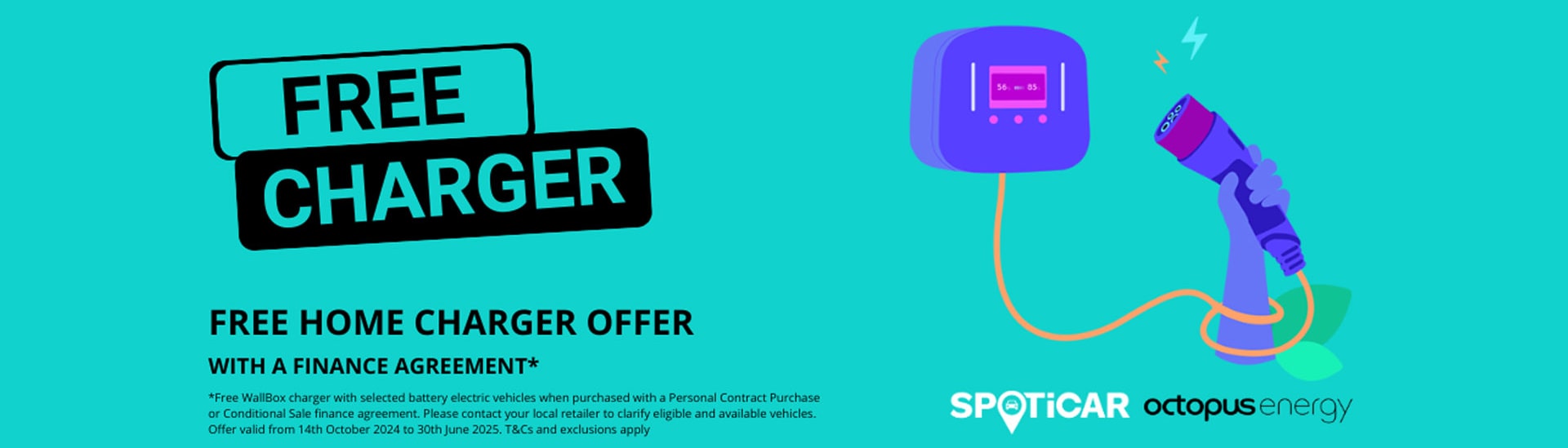 Free Home Charger with a Finance Agreement