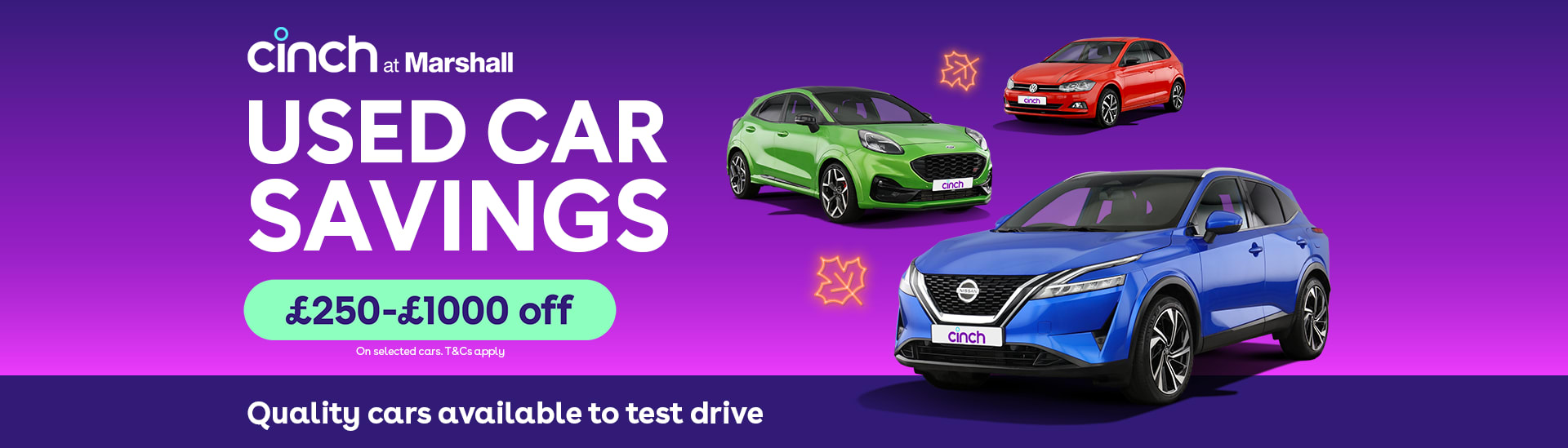 Autumn Offers now on