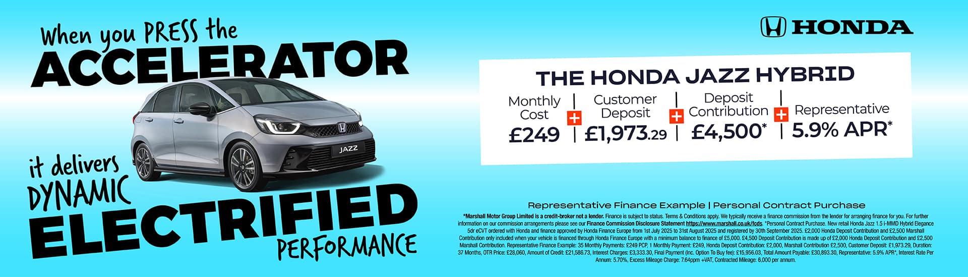 HONDA JAZZ PERSONAL CONTRACT PURCHASE OFFER