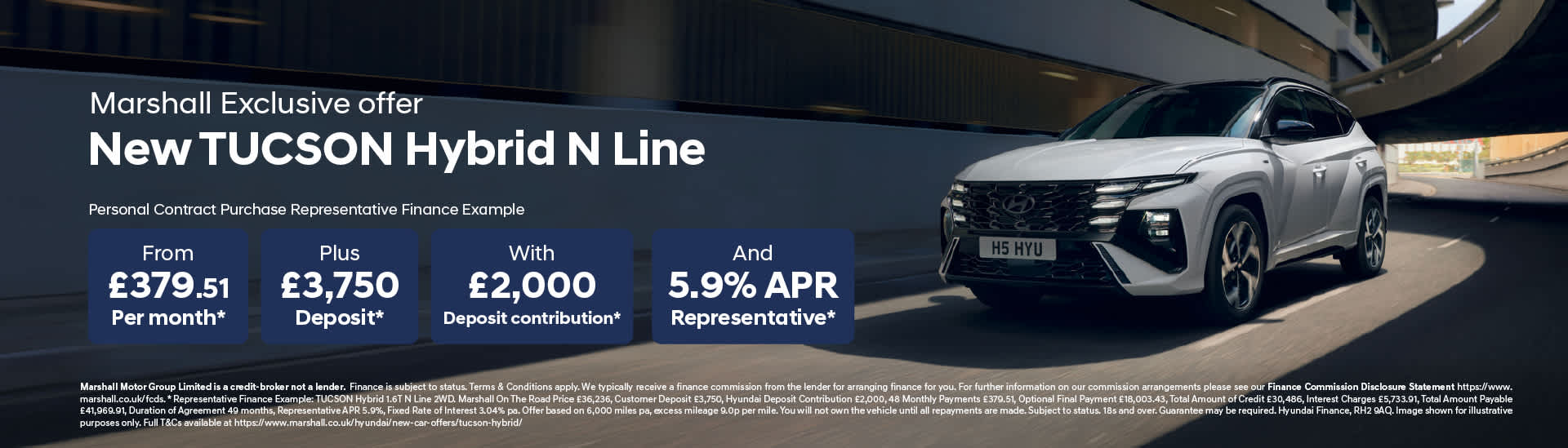 Hyundai TUCSON Hybrid Personal Contract Purchase Offer