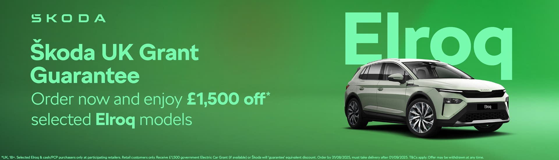 Škoda Elroq UK Grant Guarantee