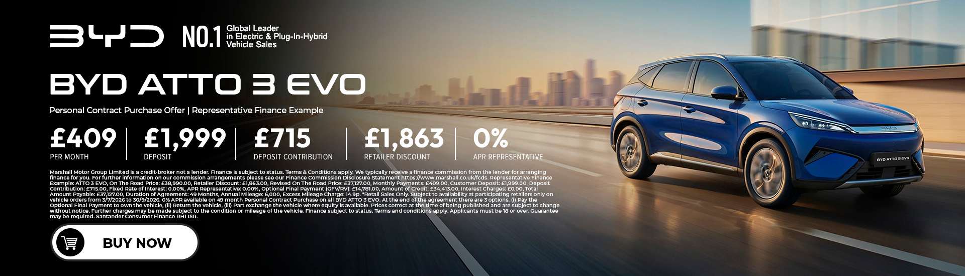 BYD ATTO 3 EVO Offer