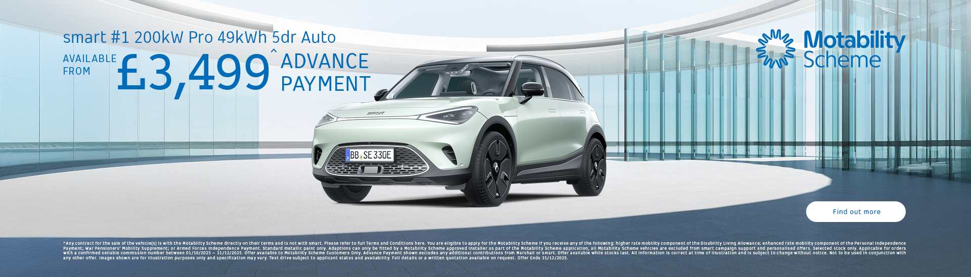 smart #1 Motability Scheme Offer