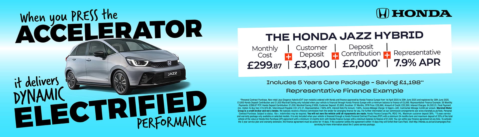 HONDA JAZZ PERSONAL CONTRACT PURCHASE OFFER