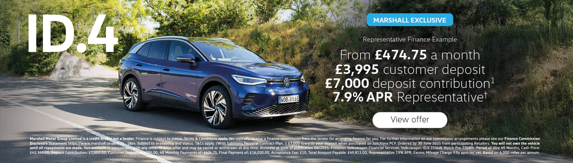 Volkswagen ID.4 Personal Contract Purchase Offer