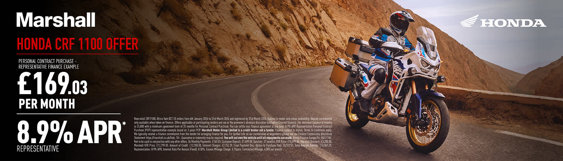 CRF1100 DCT ES PERSONAL CONTRACT PURCHASE EXCLUSIVE OFFER