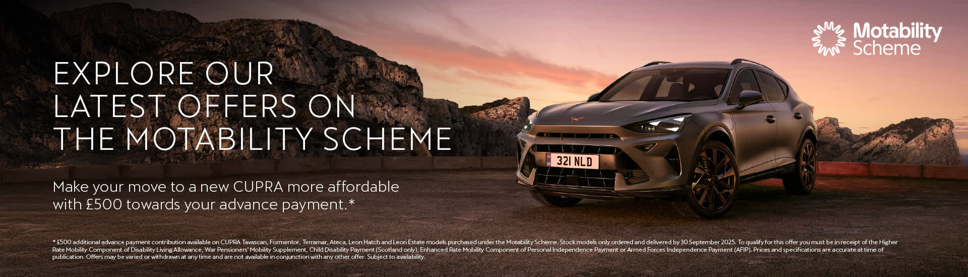 CUPRA Motability Scheme Offers
