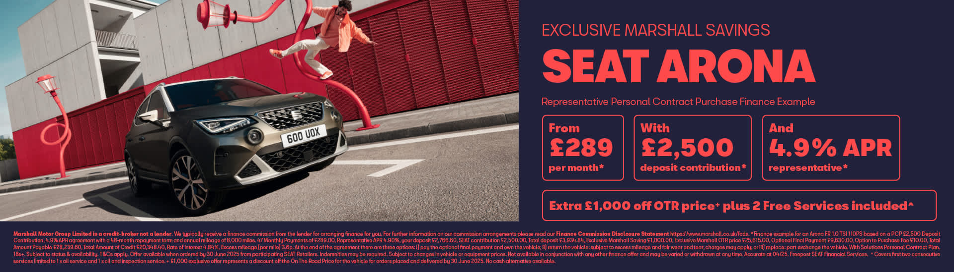 SEAT Arona Personal Contract Purchase Offer